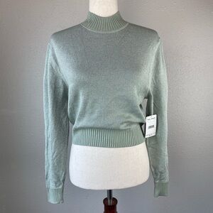 NWT Free People Frosted Fern Cropped Sweater Size XS